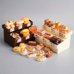 Mini Shelf for Simulated Bread and Play Desserts Storage