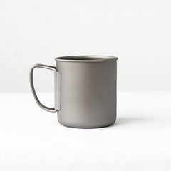Titanium Portable Folding Single Layer Cup for Camping Lightweight Tea Cup