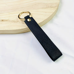 Stylish PU Leather Keychain Key Ring Gift for Him Her