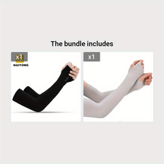 NAIYONG Compression Cooling Sleeves UV Protection Sunscreen Thumbless Cuffs
