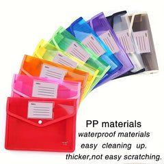 A4 A5 Document Bags Paper Storage Organizer PP Plastic File Folder Holders