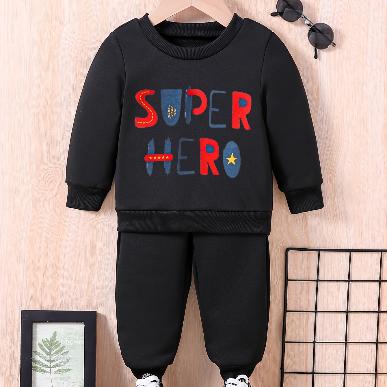 HERO Kids Graphic Outfit with Long Sleeve Sweatshirt Set
