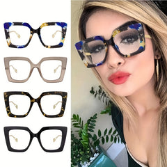 Square Frame Sunglasses Large Cat Eye Shades