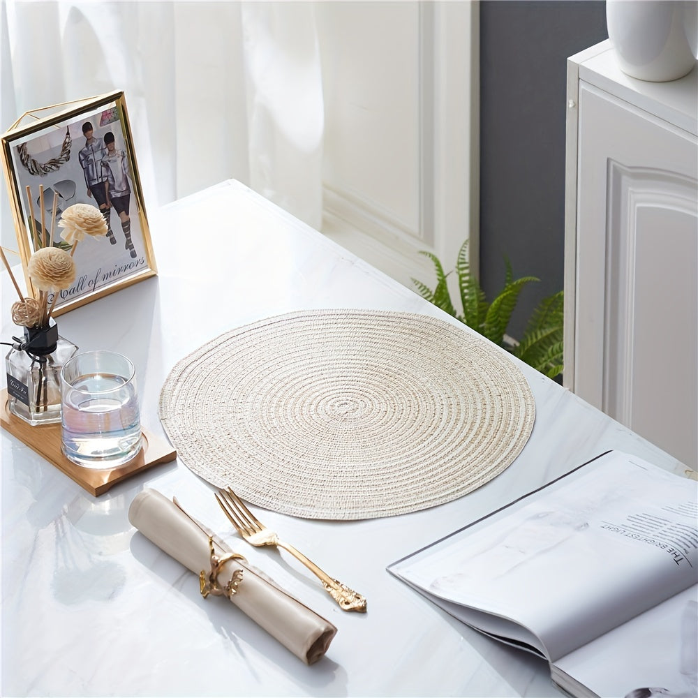 Waterproof Round Yarn Placemat Heat Insulation Pad