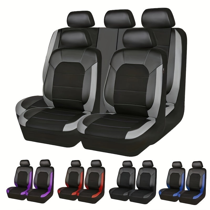 PVC Leather Quilted Stitching Car Seat Cover