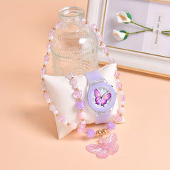 3pcs Set Unicorn Girls Quartz Watch