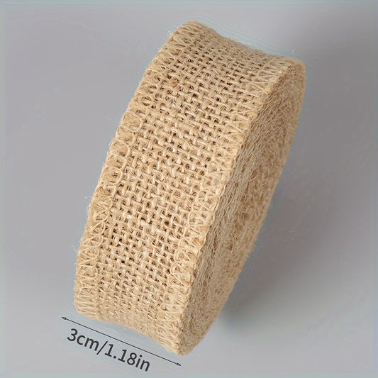 1 Meter Long Natural Jute Ribbon Burlap Gift Wrapping Wedding Crafts DIY Decor