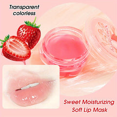 Strawberry Tinted Lip Balm Moisturizing Hydrating Lipstick Primer