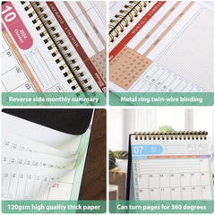 Desk Calendar Standing Flip Small Desktop Calendar
