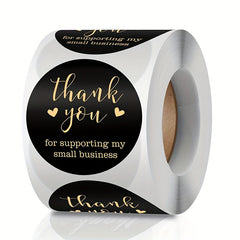 500pcs 2.54cm Roll Commercial Decorative Sticker Seal Label Self-Adhesive