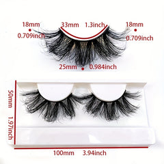 25MM Fluffy Faux Mink Lashes Bulk Pack of Daily False Eyelashes FN0047
