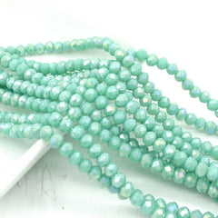 35pcs Crystal Rondelle Beads for Jewelry Making