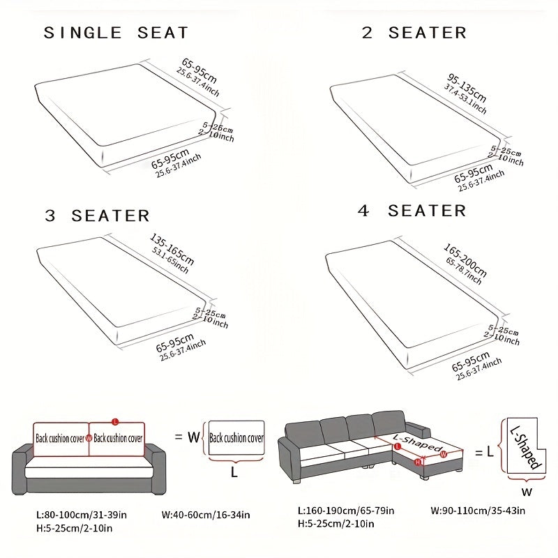 Non Slip Sofa Cover Protect Furniture from Pets Spills Elastic Stretchy