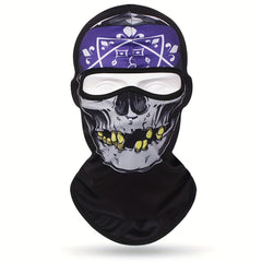 Multicolor Skull Mask Cycling Hat Windproof Dustproof Sun Protection
