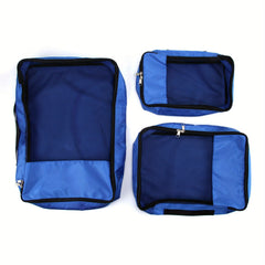 3-Piece Travel Luggage Compression Bags Dustproof Portable Clothes Bags