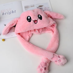 LED Illuminated Plush Rabbit Hat Role Playing Party Holiday Halloween