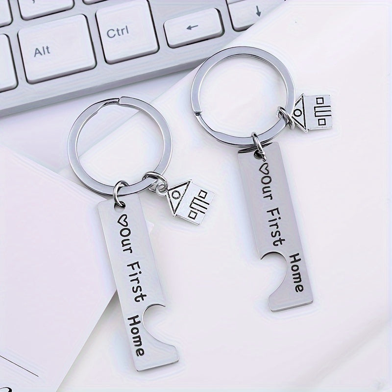 1 Pair Home Keychain Pendant Creative Decoration For Car Backpack Wallets
