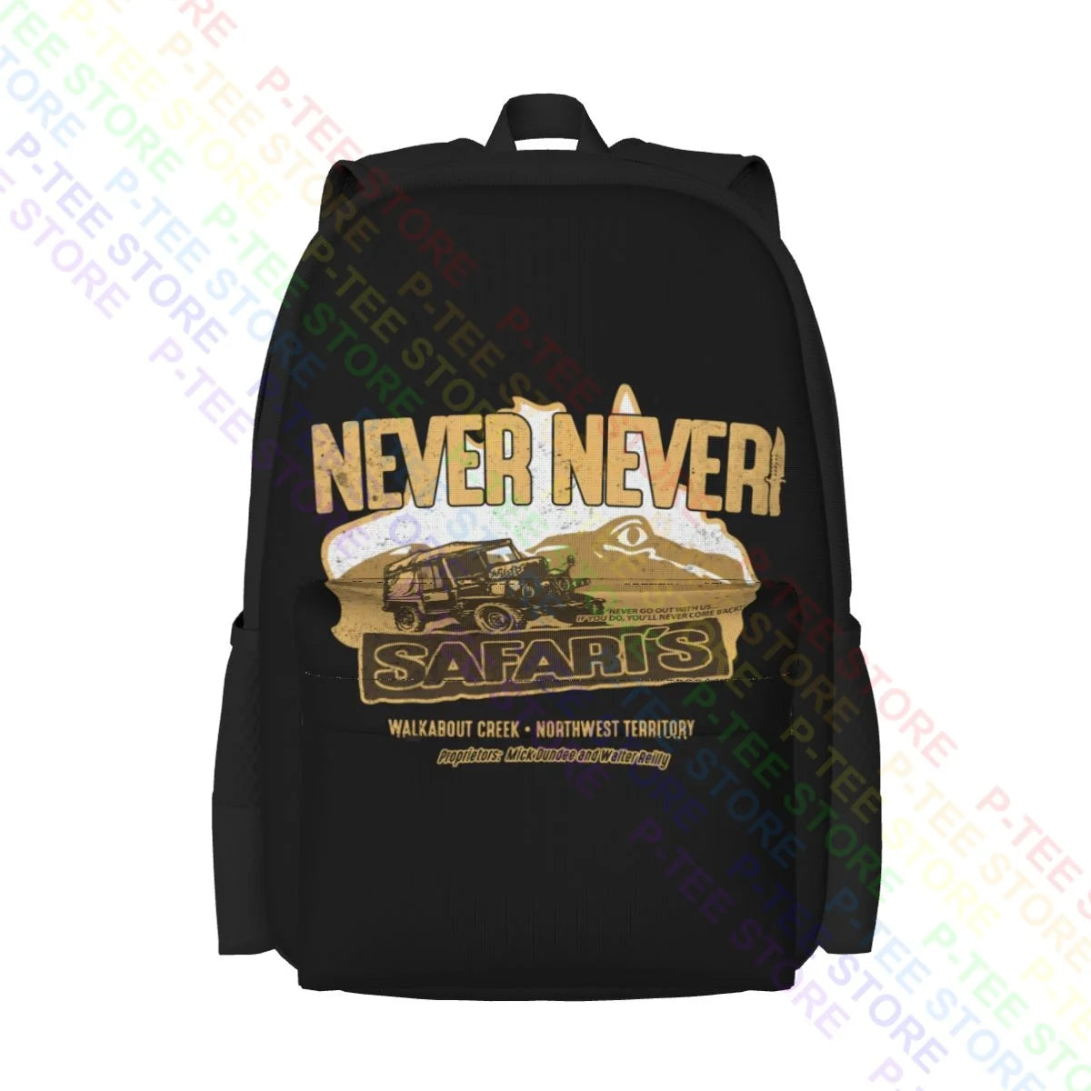 80S Film Crocodile Dundee Inspired Large Capacity Backpack