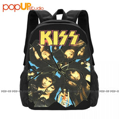 80S Kiss Tour Concert Kiss Backpack Large Capacity Bookbag
