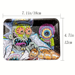 Metal Rolling Tray Fun And Gift Ideal Accessory For Home Or Travel 18.03cm X 11