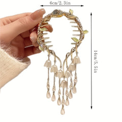 Girls Lily Tassel Hair Clip Headband Hairpin