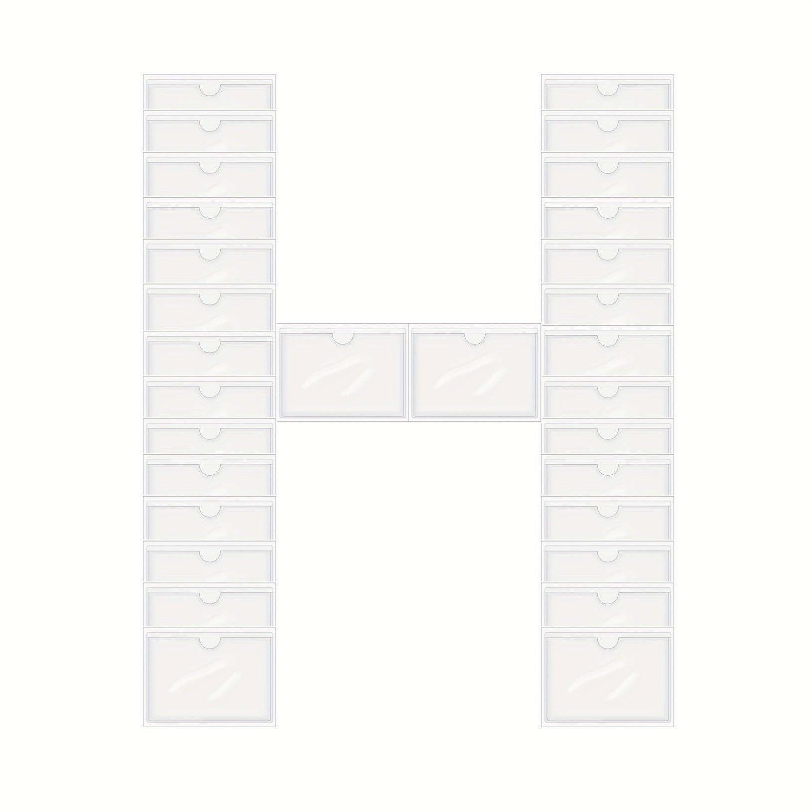 30 Self Adhesive Index Card Pockets - Keep Your Index Cards Organized