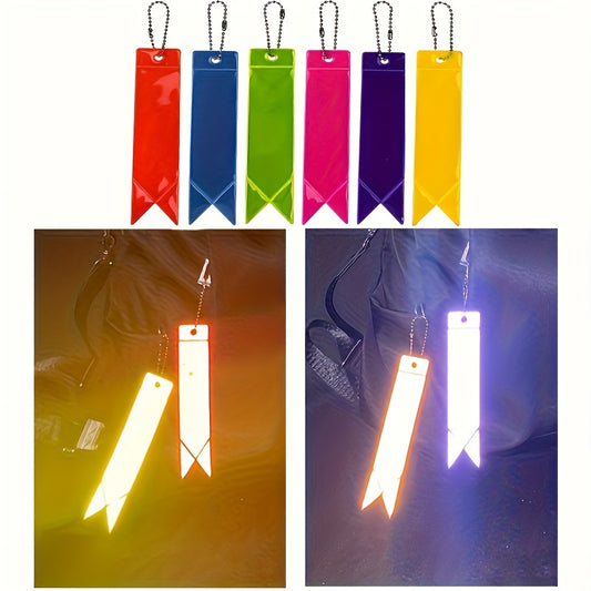 Reflective Keychain Bag Backpack Pendant Safe Ornaments
