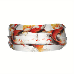 Koi Fish Sports Headband Sweat Wicking Stretchy Breathable Polyester