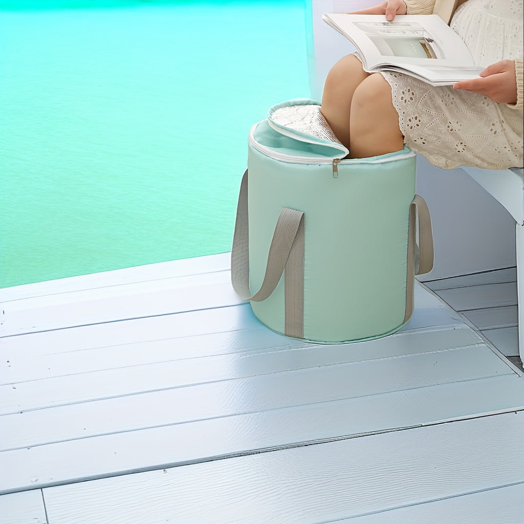 Foldable Water Bucket Outdoor Heat Insulation Travel Foot Bath Bucket