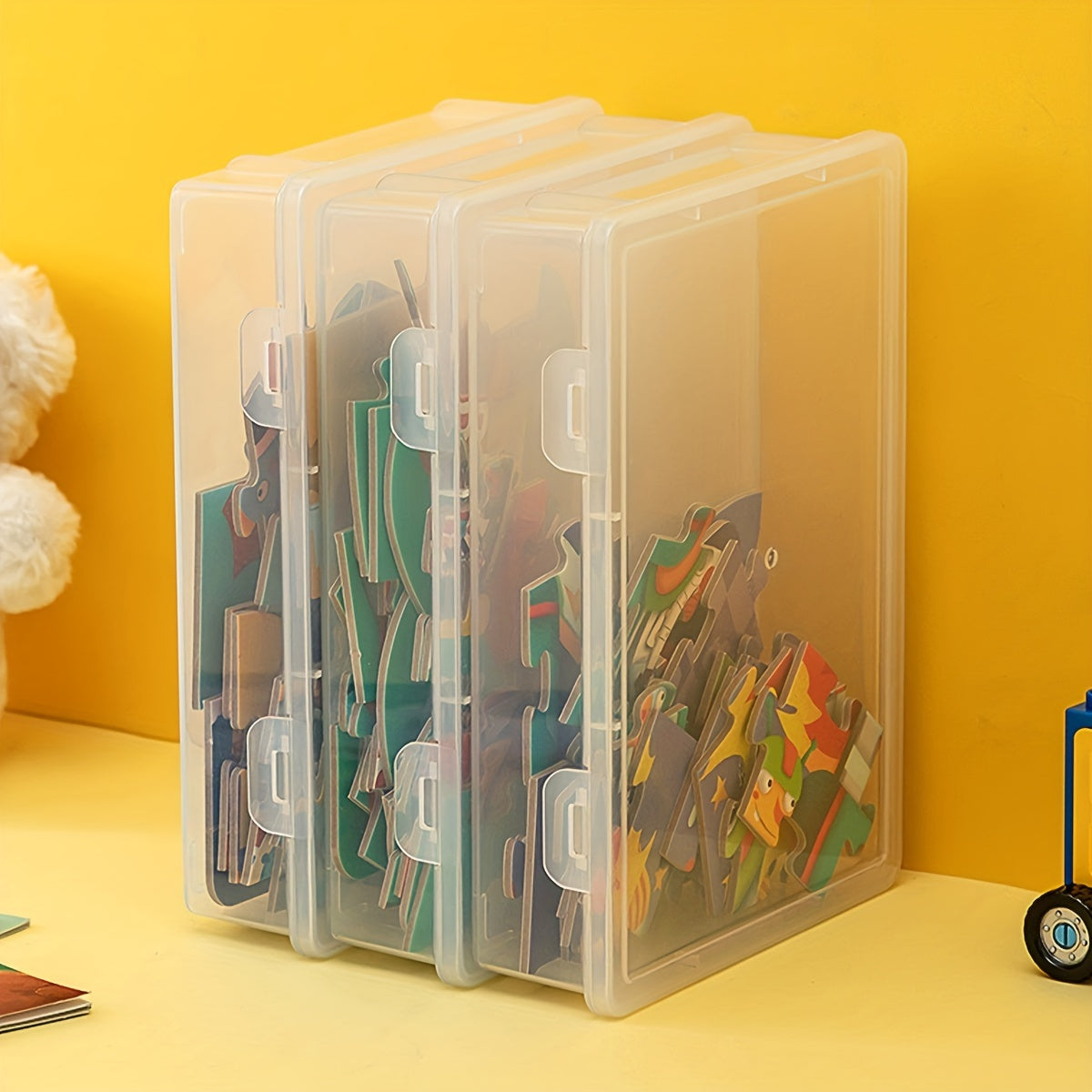 Clear Plastic Storage Box With Lid Toy Storage Bins