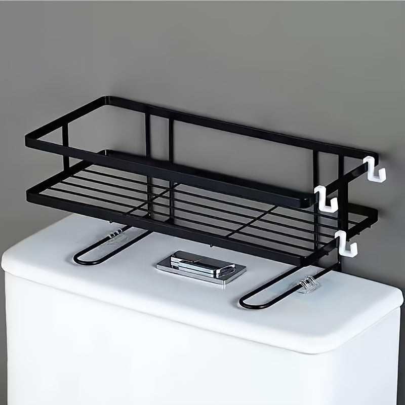 Bathroom Toilet Storage Shelf Organizer With Toilet Paper Holder