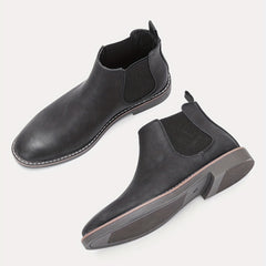 Men's Chelsea Boots Round Toe Ankle Boots