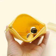 Girls' Pastel Zipper Case for Coins Cards Makeup Earphones Sanitary Pads