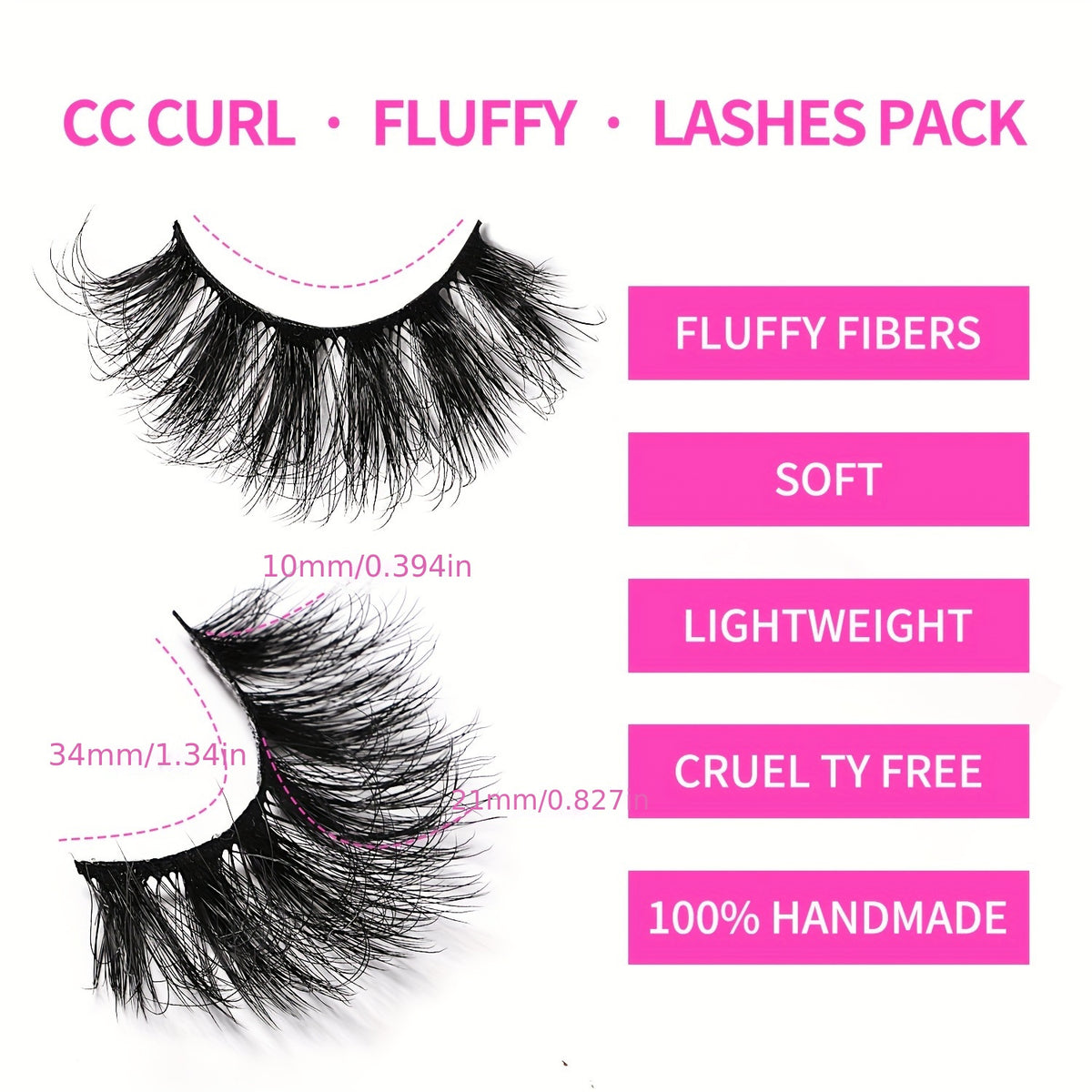 30 pairs Faux Mink Lashes Wispy Natural Look for Dramatic Eyelashes Extension