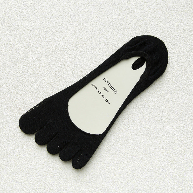 Women's 5-Toe Low Cut Invisible Socks