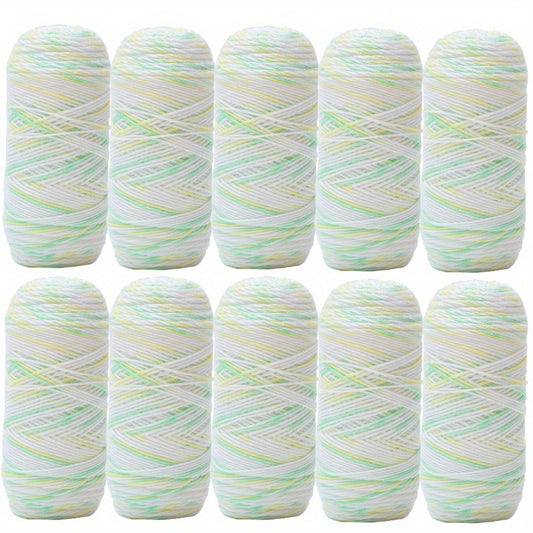 10pcs Crochet Yarn 50g 4 ply Assorted Colors Acrylic Skeins