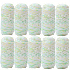 10pcs Crochet Yarn 50g 4 ply Assorted Colors Acrylic Skeins