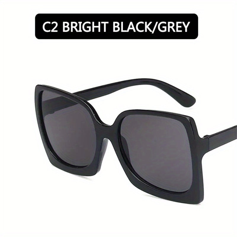 Stylish Square Sunglasses Thick Frame Gradient UV400 Golf Eyewear
