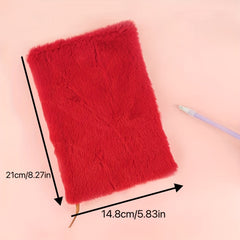 Plain Colour Plush Book Colourful Journal Creative Book Diary Notepad