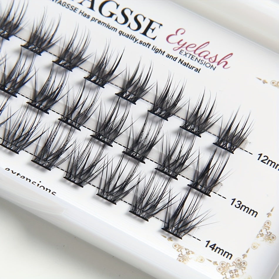 DIY Eyelash Extensions 36 Clusters C D Curl 13 15mm