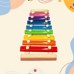 Baby Wooden Xylophone Toddler Educational Toys