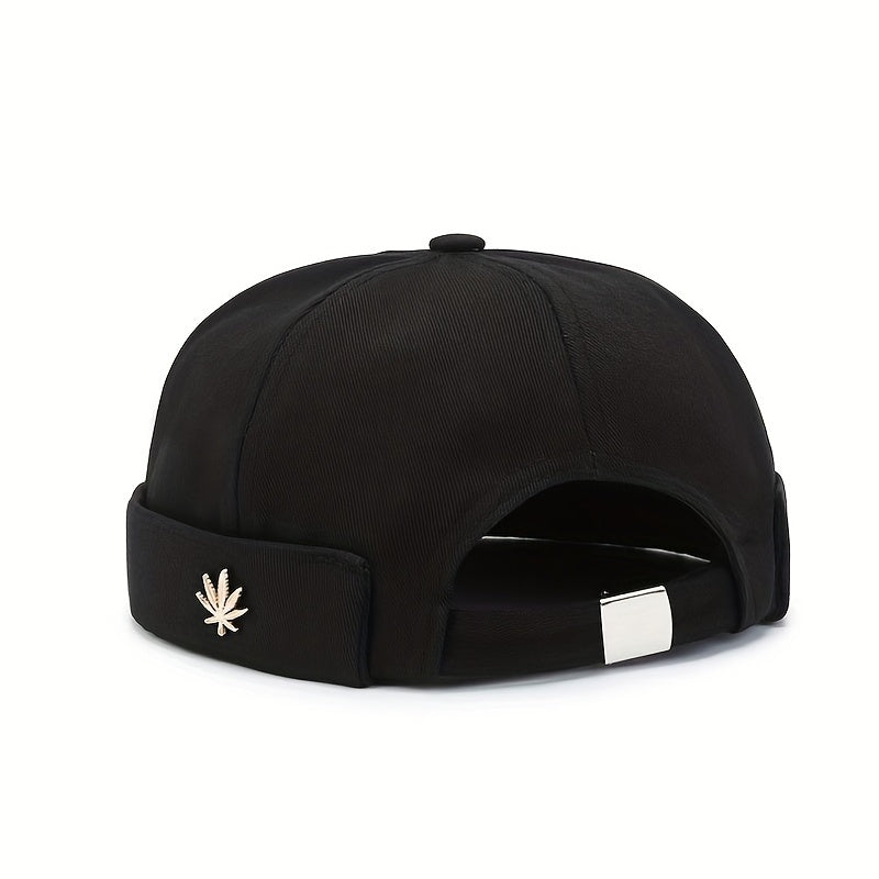 Brimless Melon Skin Soft Top Hat Unisex Street Hip-hop Fashion Hat
