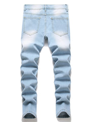 Boy's Skinny Fit Distressed Denim Jeans Pants