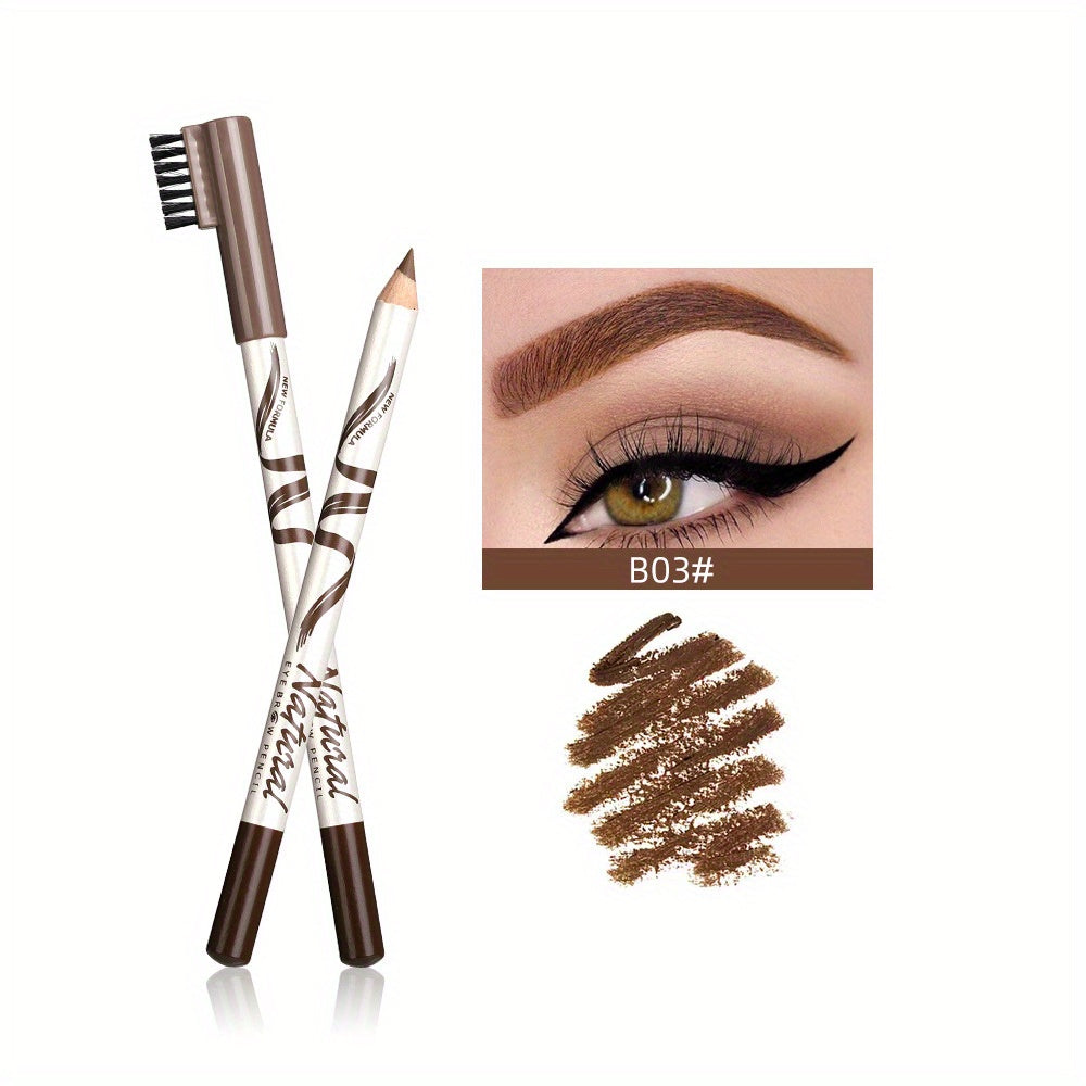 Professional Waterproof Eyebrow Pencil with Brush - Long Lasting Brows Pencils