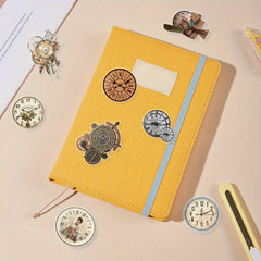 40 Retro Clock Stickers Washi Scrapbooking Decals Mixed Col