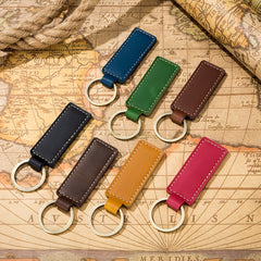 Leather Keychain Case with Secure Buckle - Ideal Gift