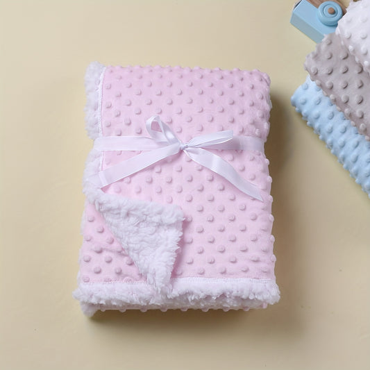 Thickened Baby Blanket Bean Velvet Touch Blanket - 0-1 Year Old