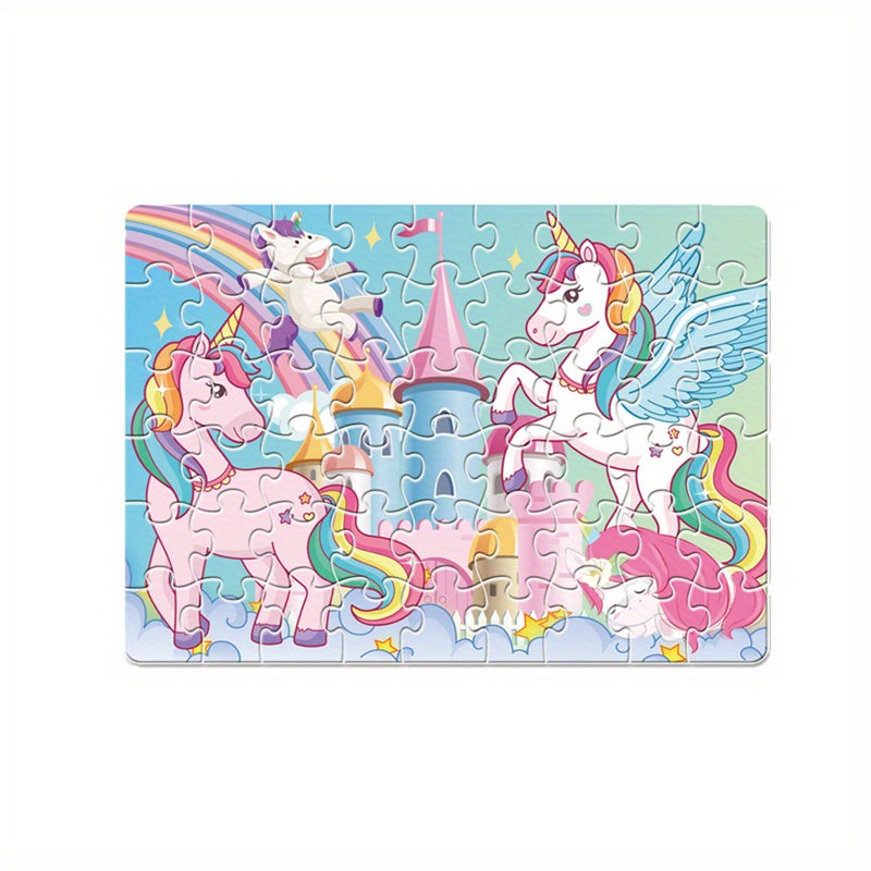 54pcs Unicorn Jigsaw Puzzle Ages 3 Develops Hand Eye Coordination