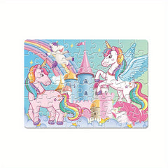 54pcs Unicorn Jigsaw Puzzle Ages 3 Develops Hand Eye Coordination