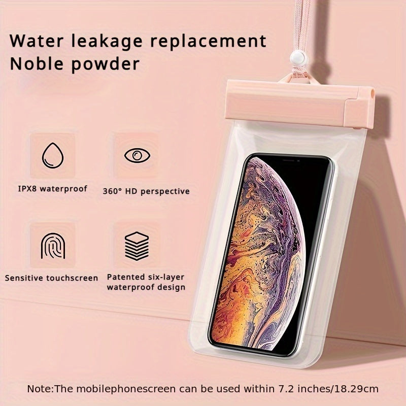 Universal Waterproof Phone Case with Touchscreen, Diving & Swimming Accessory